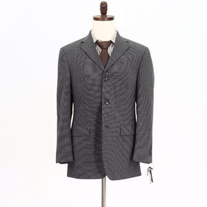 Slates 38R Gray HT 3-Button Sport Coat Blazer Jacket B632